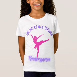 T-Shirt Danser Mon Chemin À Travers La Maternelle Rose Vio