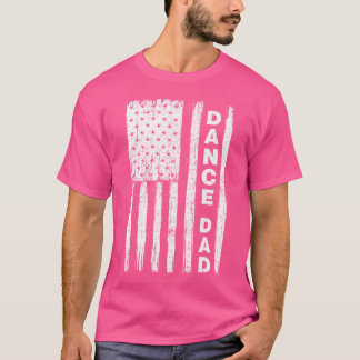 T-shirt Danser Papa Drapeau Blanc