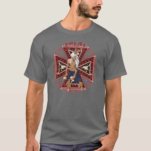 T-shirt Danseur de cerfs communs de Yaqui (Devant)