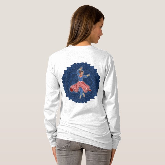 T-shirt Danseur et symboles de Kathak (Dos entier)