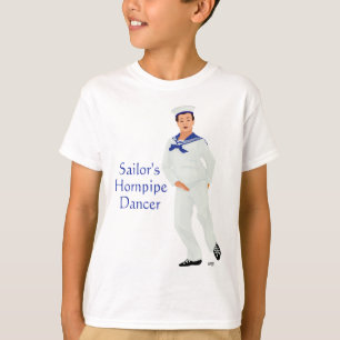 T-shirt Danseur highland Cornemuse marin