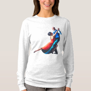 T-shirt Danseurs de tango - peinture à la main