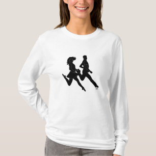 T-shirt Danseurs irlandais à la step en silhouette