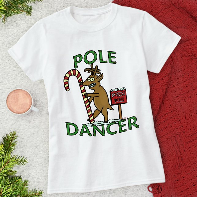 T-shirt Danseuse amusante Pun de rennes de Noël (Créateur téléchargé)