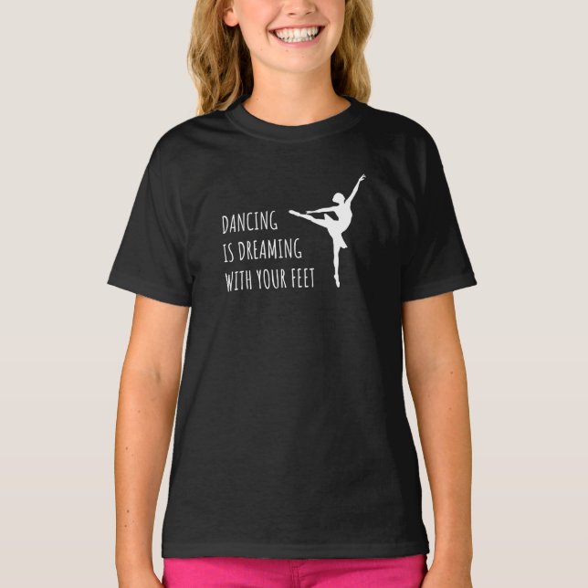 T-shirt Danseuse Ballet Rêve Danse (Devant)
