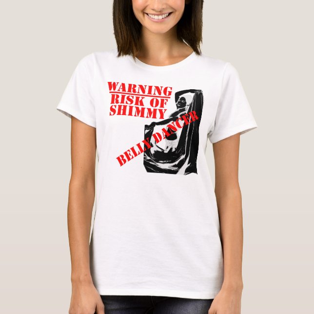 T-shirt Danseuse du ventre - risque de shimmy - lumière (Devant)