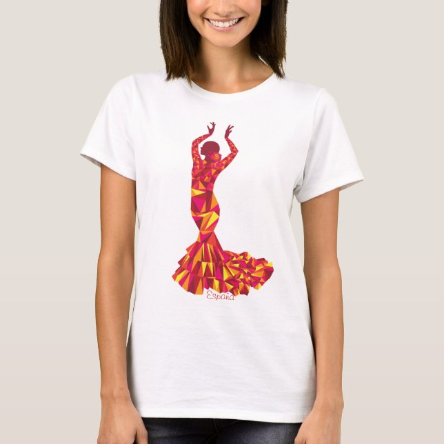 T-shirt Danseuse flamenco Voyage Graphisme Tee (Devant)