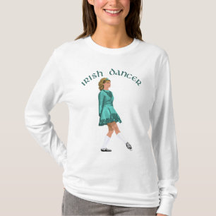 T-shirt Danseuse Irlandaise en Soft Shoe Turquoise
