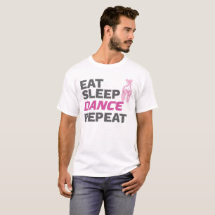 T-shirt Danseuse pour danser Enseignant Manger Dormir Dans