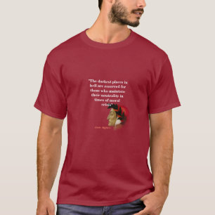 T-shirt Dante Alighieri Cite Les Endroits Les Plus Sombres