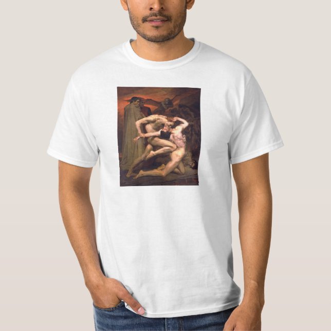 T-shirt Dante Et Virgile En Enfer William Adolphe Bouguere (Devant)