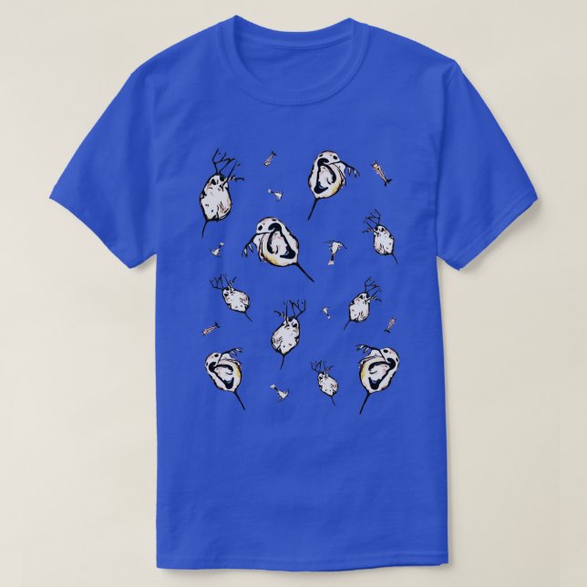 T-shirt Daphnia spec Crustacea collage (Design devant)