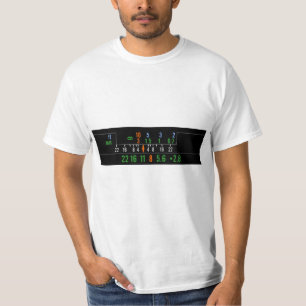 T-shirt d'appareil-photo de distance hyperfocale