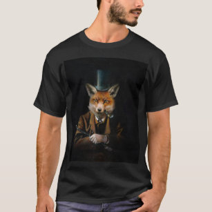 T - Shirt Dapper der viktorianische Fox-Männer
