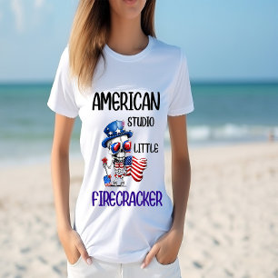 T-shirt Dapper Skeleton salue l'Amérique