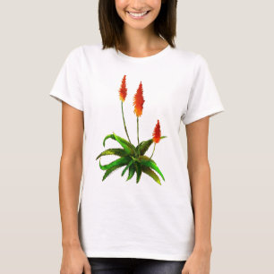 T-shirt d'aquarelle d'aloès