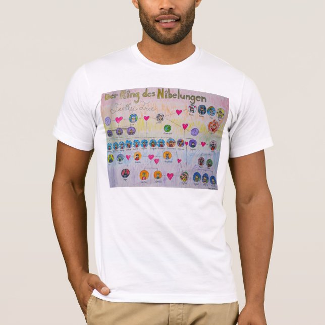 T-shirt d'arbre généalogique de DES Nibelungen (Devant)