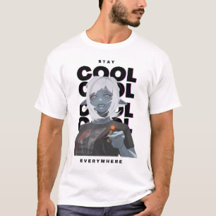 T-shirt Dark anime girl