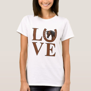 T-shirt Dark Bay Horse I Love Arabians