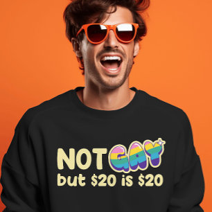 T-shirt Dark Comedy Cash Tee - Sardonic Rainbow Statement