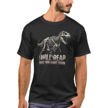 T-Shirt Dark Fantasy Squelette de T-Rex