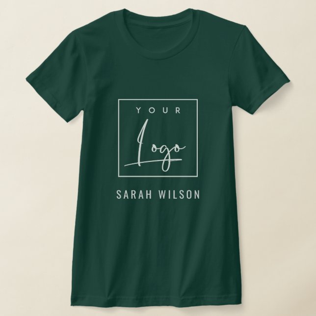 T-shirt Dark Forest Green Business Ajoutez Votre Logo Avec (Poser)