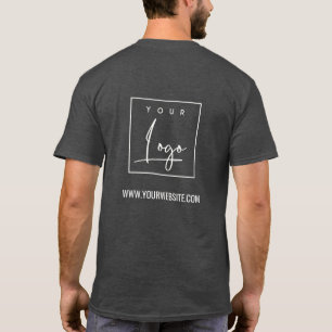 T-shirt Dark Grey Business Ajouter Votre Nom Logo Site Web