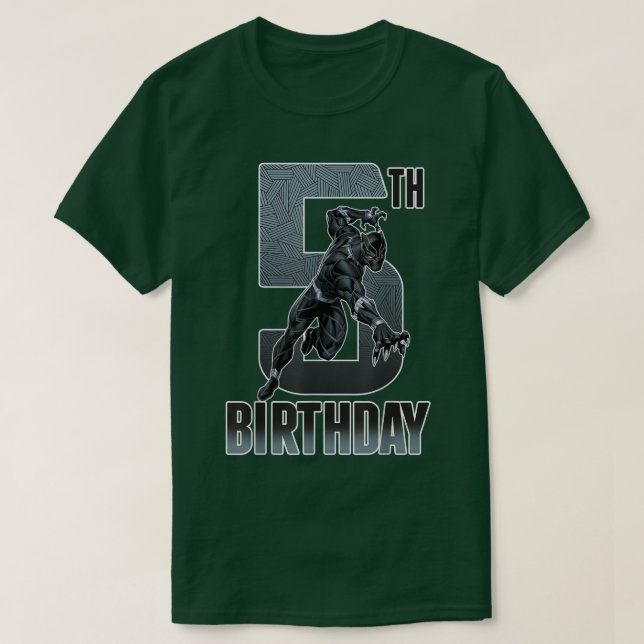 T-shirt Dark Panther 5e anniversaire pour les fans (Design devant)
