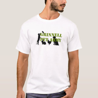 T-shirt d'armée d'animal familier de Grinnell avec