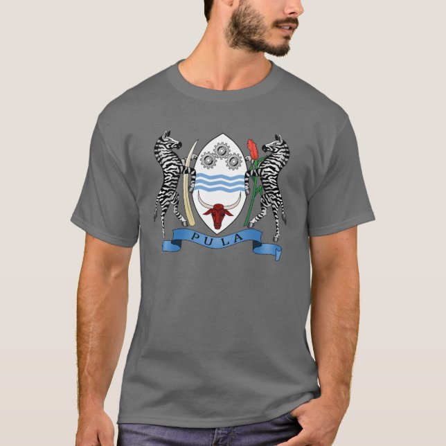 T-shirt d'armoiries du Botswana (Devant)