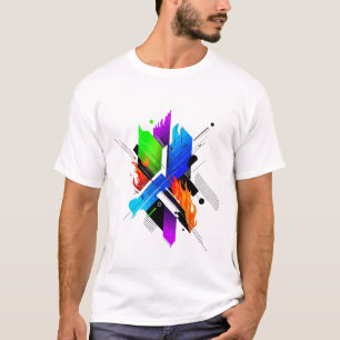 T-Shirt d'Art Abstrait – Design Moderne Unique