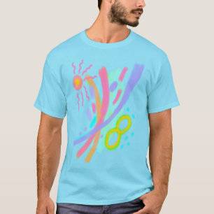 T-Shirt d'Art Abstrait Unique