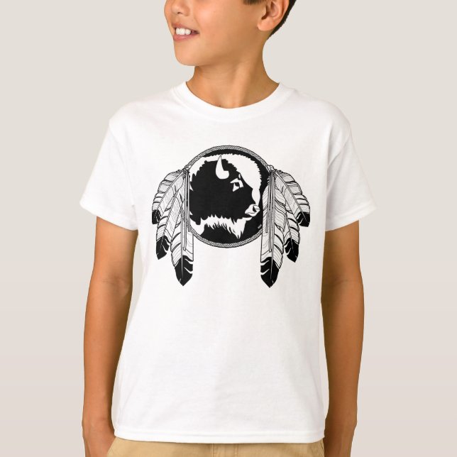T-shirt d'art autochtone pour enfants Chemises tri (Devant)