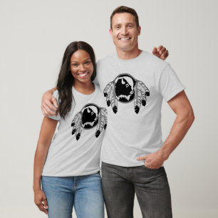 T-shirt d'art autochtone T-shirt bio Tribal Wildli