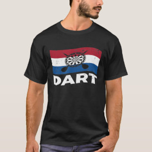 T-shirt Dart - Dart Dutch Flag Pays-Bas Dartplayer 180