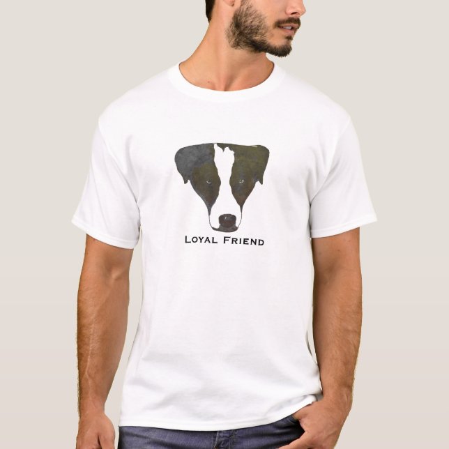 T-shirt d'art de bruit d'ami loyal (Devant)