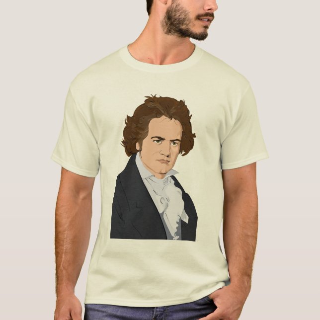 T-shirt d'art de bruit de Beethoven (Devant)