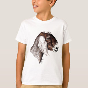 T-shirt d'art de chèvre de Nubian