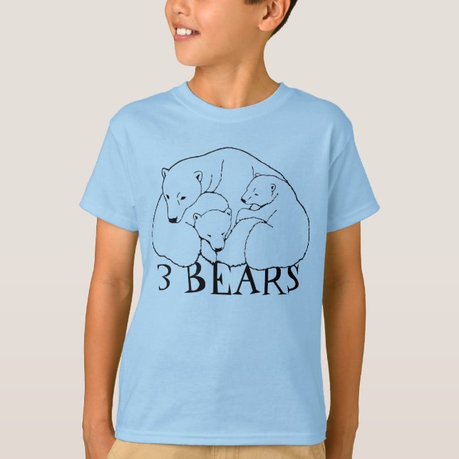 T-shirt d'art de l'ours polaire Chemises de l'ours (Devant)