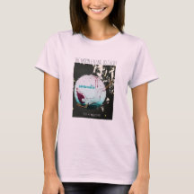 T-shirt d'art féminin de lune