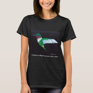 T-shirt d'art féminin "Rubythroat at at Night"