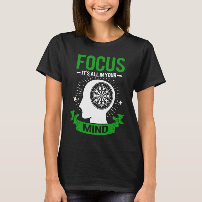 T-shirt Dart Focus Pour Les Champions Dart (Devant)