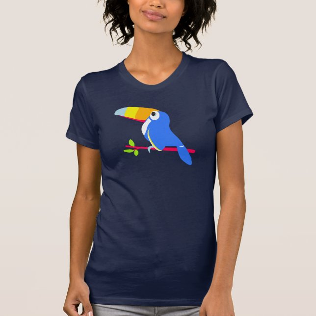 T-shirt d'art graphique simple Toucan oiseau (Devant)