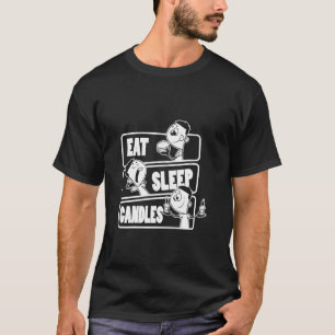 T-shirt Dart - Mangez des bougies de sommeil Répéter - Câb