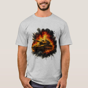 T-shirt d'art militaire – réservoir Explosion d'en