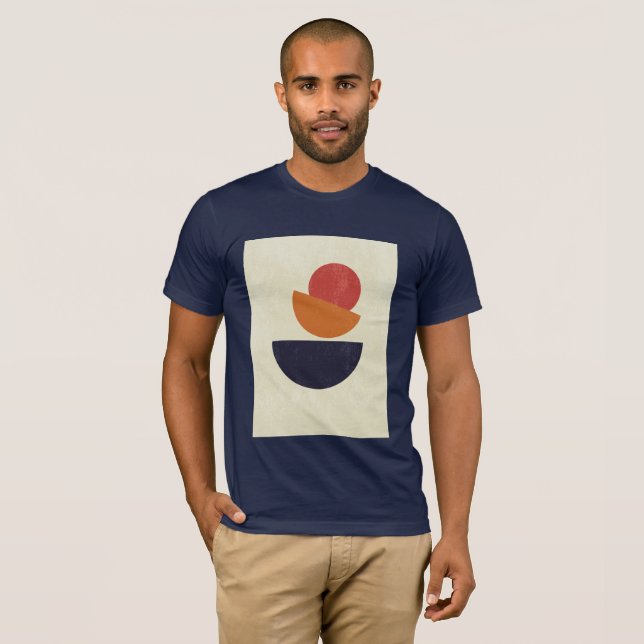 T-SHIRT D'ART MODERNE ET COLORÉ ABSTRAIT (Devant entier)