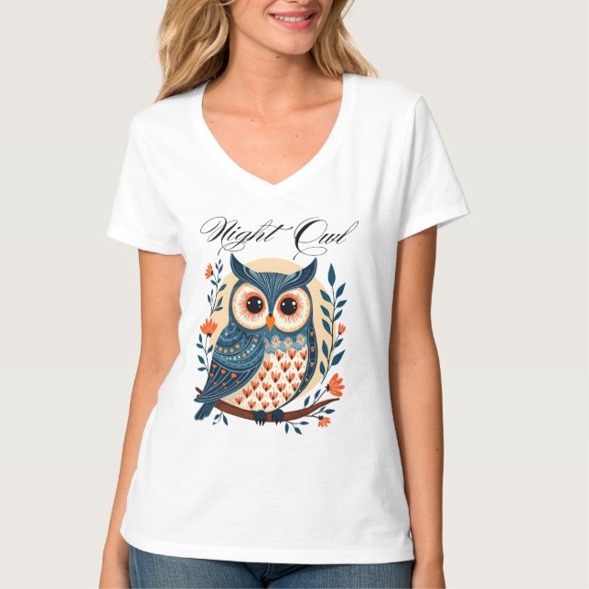 T-shirt d'art populaire de Night Owl (Devant)