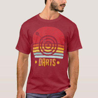 T-shirt Dart Retro fléchettes Flèche Vintage Bullseye Dart