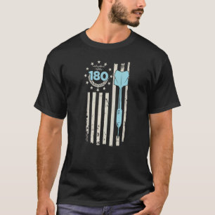 T-shirt Dart rétro USA Drapeau & Dart Vintage 180 Dart hom