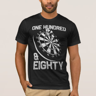 T-shirt Darts 180 Triple 20 Dartboard Cent et huit